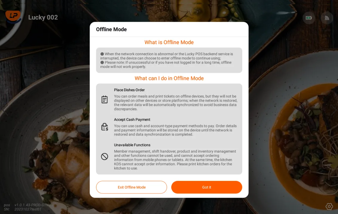 Instructions for Using the Functions of the Ordering Cash Register screenshot 11