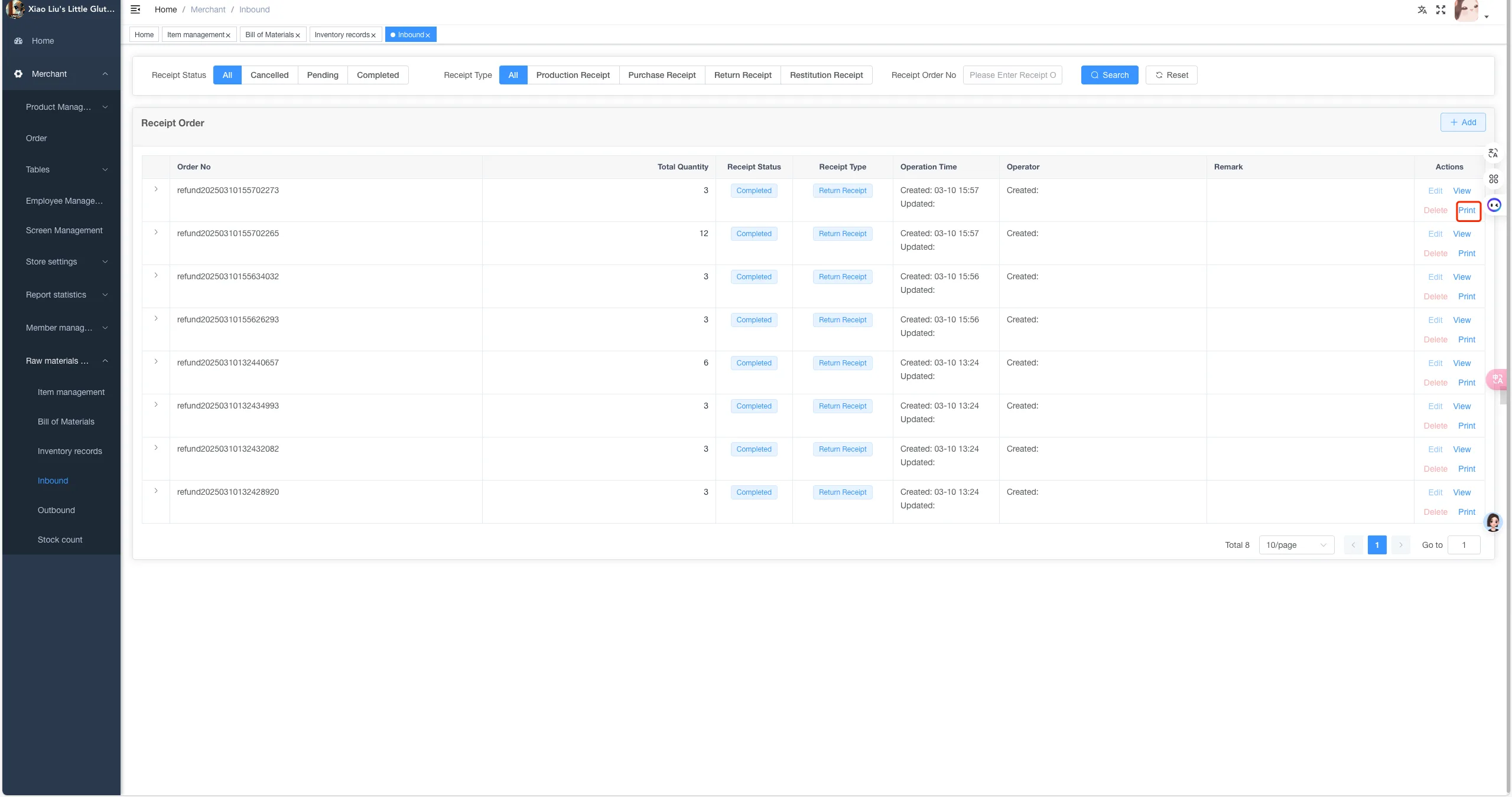 Instructions for Using the Functions of the Store Management System screenshot 154
