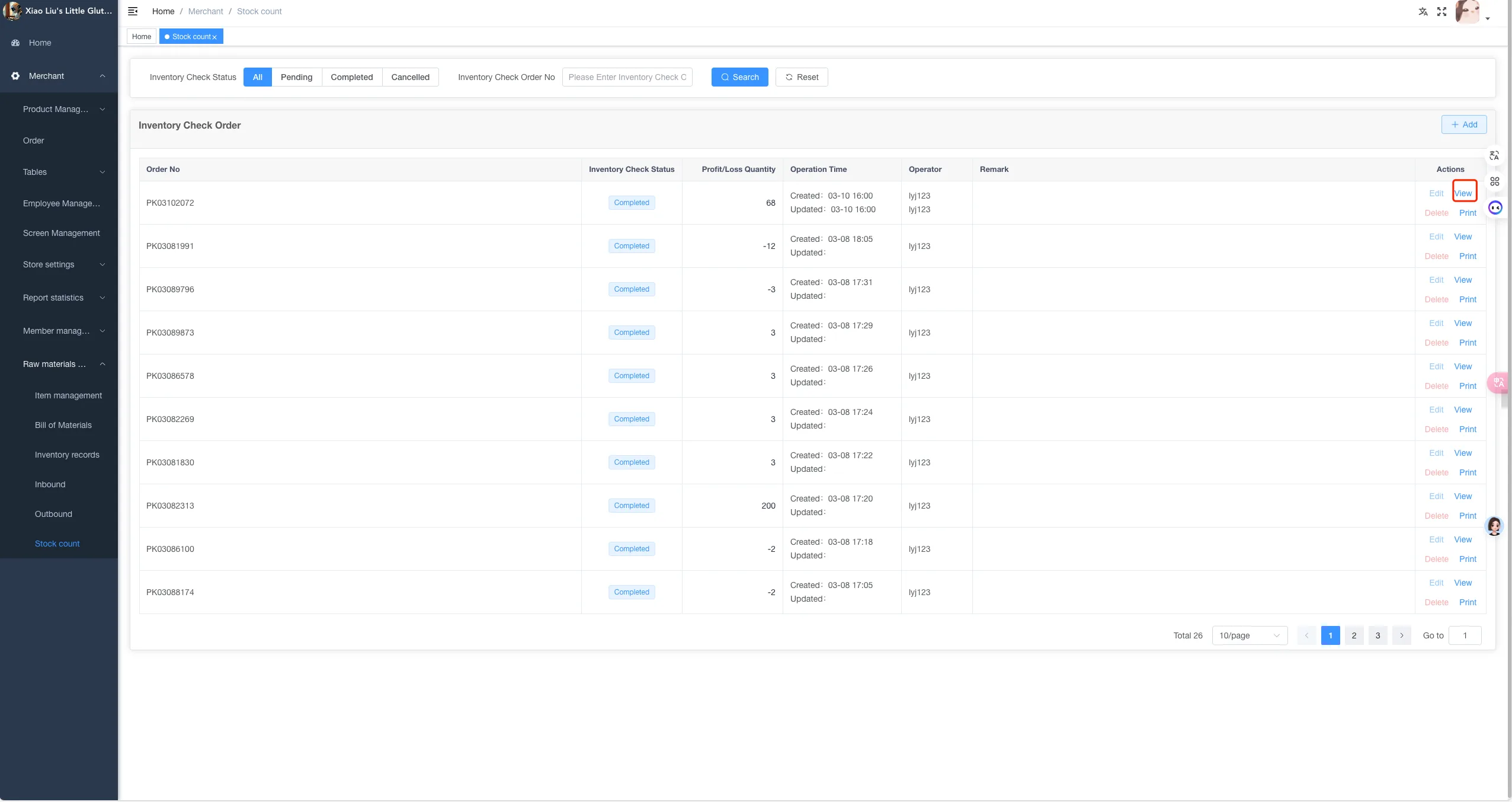 Instructions for Using the Functions of the Store Management System screenshot 168